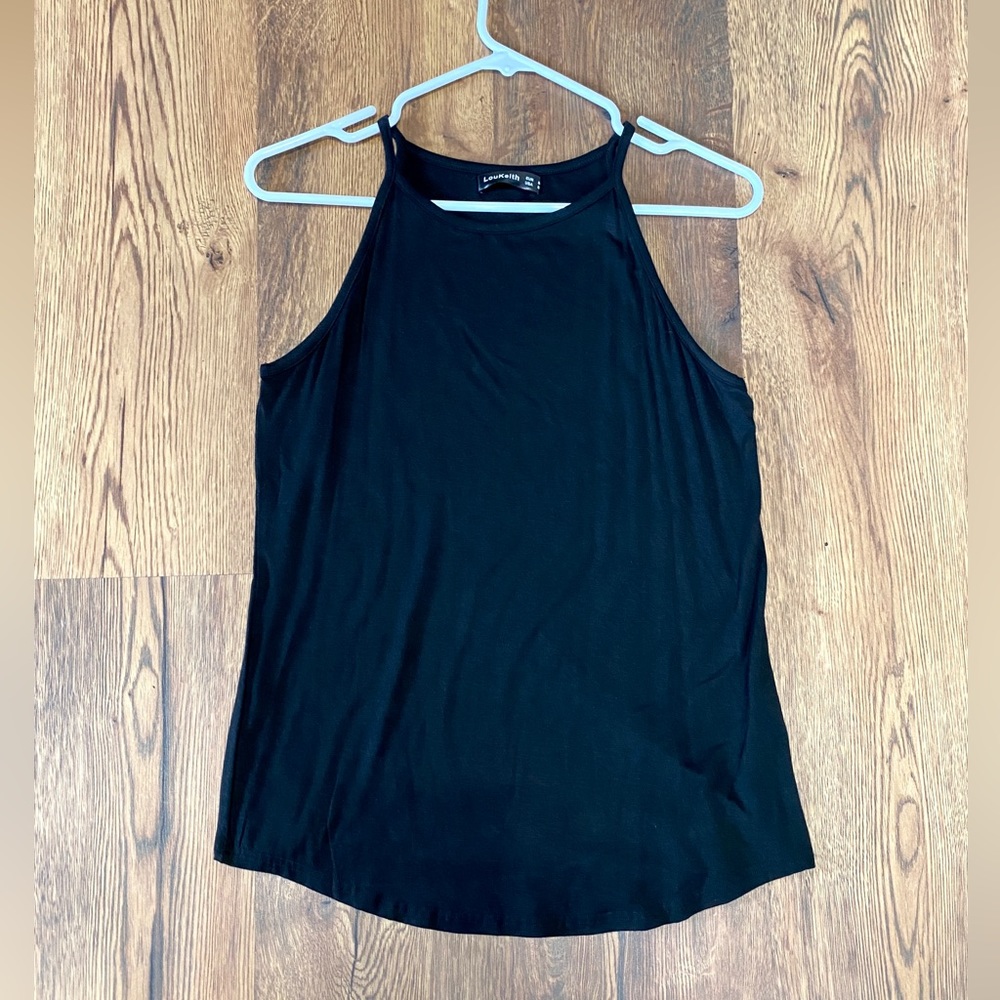 LouKeith Black Flowy Tank Top- Women’s Size Small